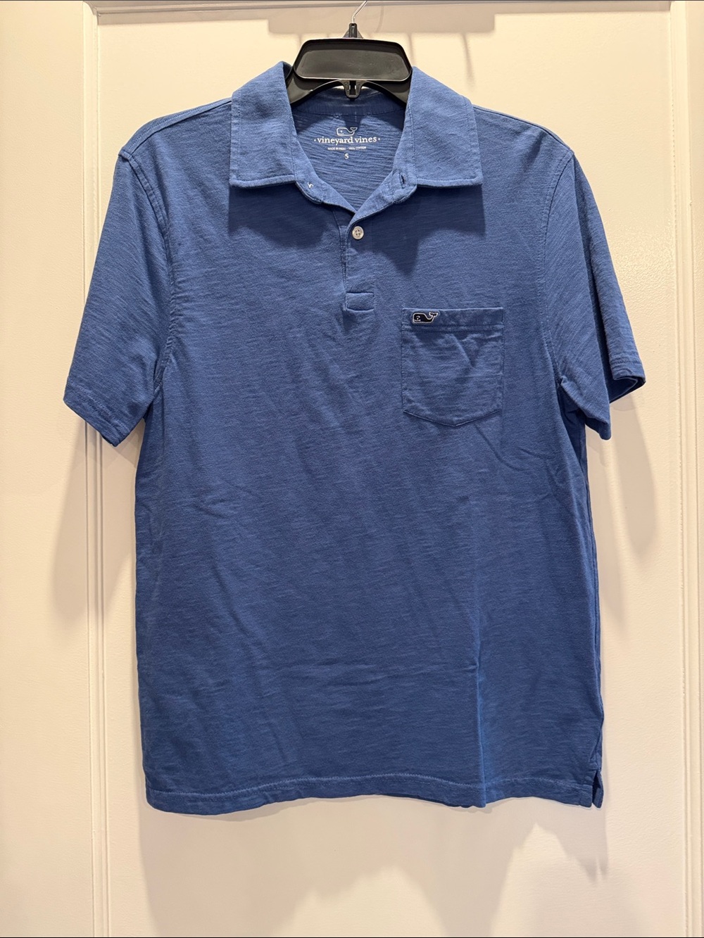 Vineyard Vines Men's Indigo Short-Sleeve Pocket Polo
